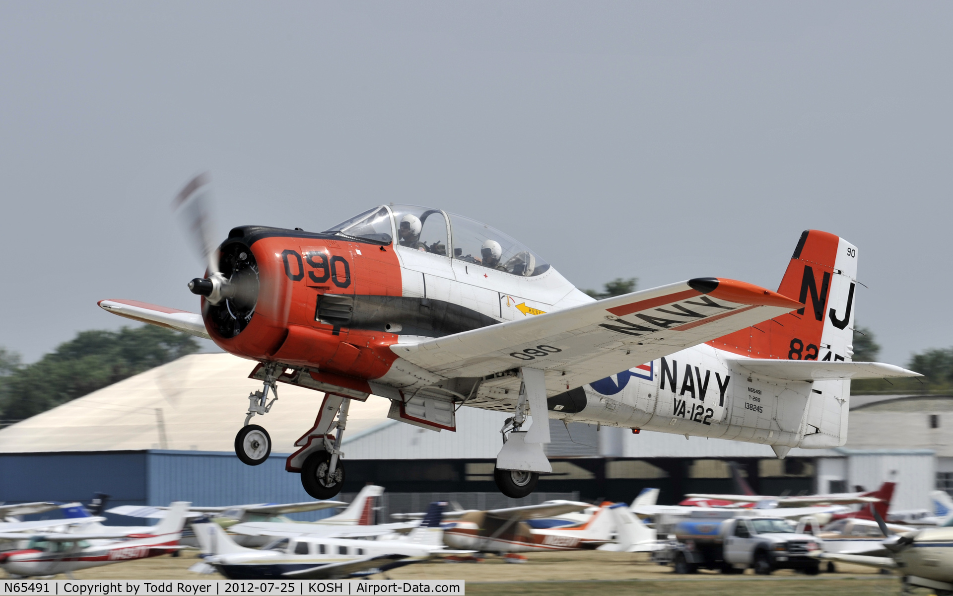 N65491, North American T-28B Trojan C/N 200-316 (138245), Airventure 2012