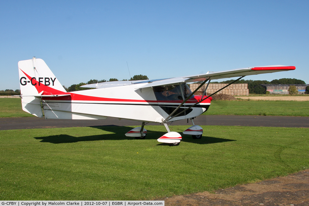 G-CFBY, 2008 Skyranger Swift 912S(1) C/N BMAA/HB/562, Skyranger Swift 912S(1), Hibernation Fly-In, The Real Aeroplane Club, Breighton Airfield, October 2012.