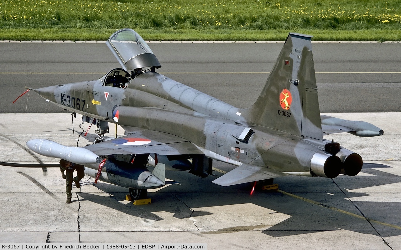 K-3067, 1971 Canadair NF-5A Freedom Fighter C/N 3067, transient at Fliegerhorst Pferdsfeld