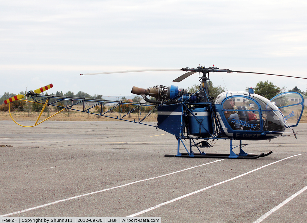 F-GFZF, Eurocopter SA-318C Alouette Astazou C/N 2352, Used for first flight around the Base...