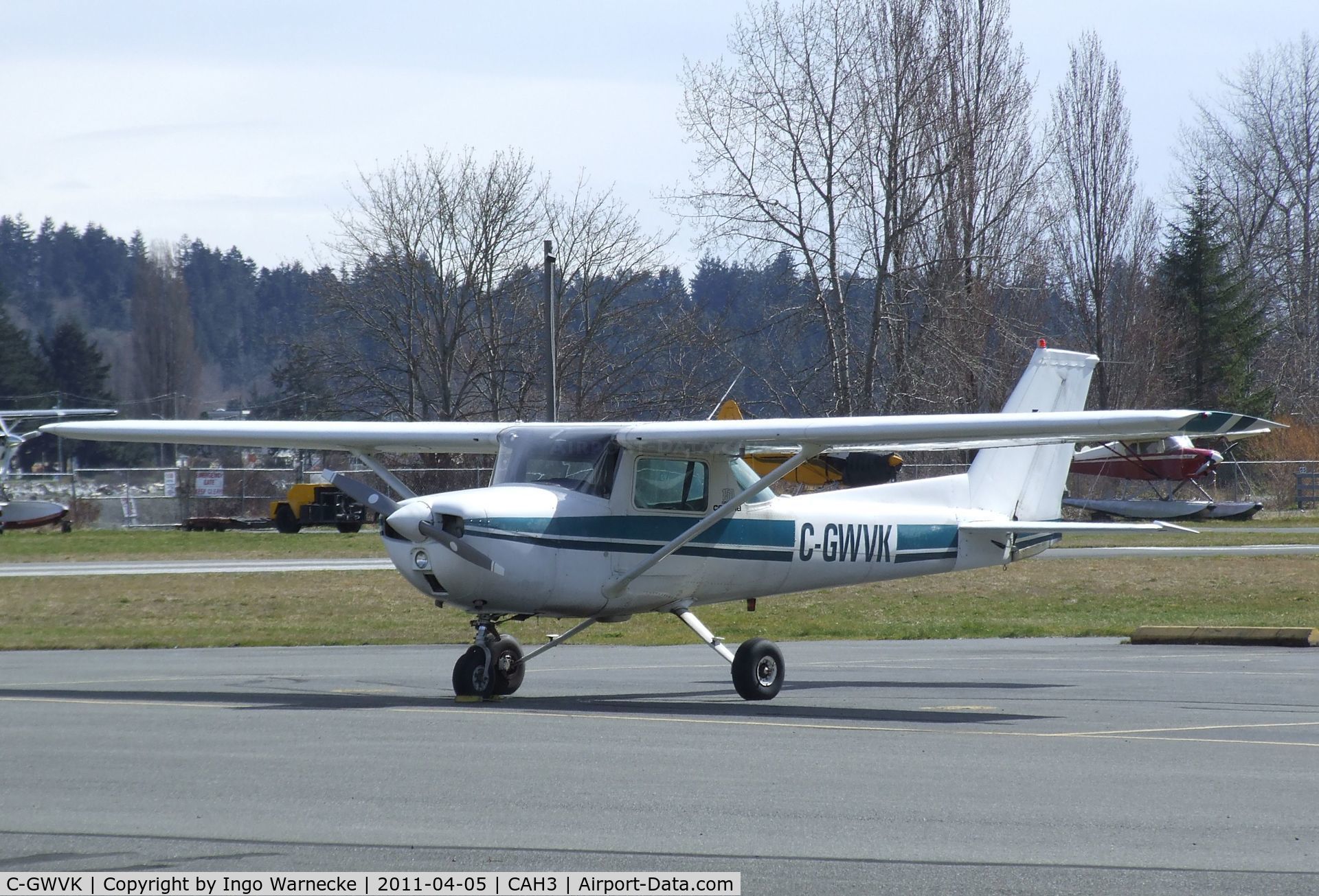 C-GWVK, 1974 Cessna 150L C/N 15075630, Cessna 150L at Courtenay Airpark, Courtenay BC