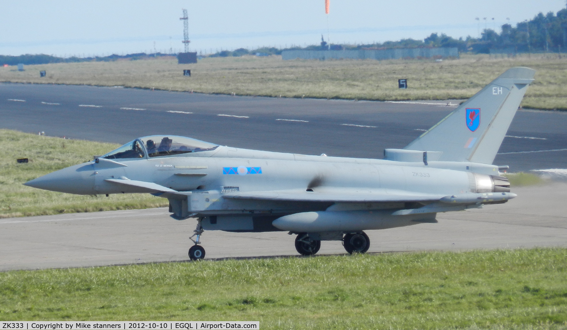 ZK333, 2012 Eurofighter EF-2000 Typhoon FGR4 C/N BS094, 6sqn Typhoon FGR.4 Seen taxiing off the runway at its home base,first pic in the database
