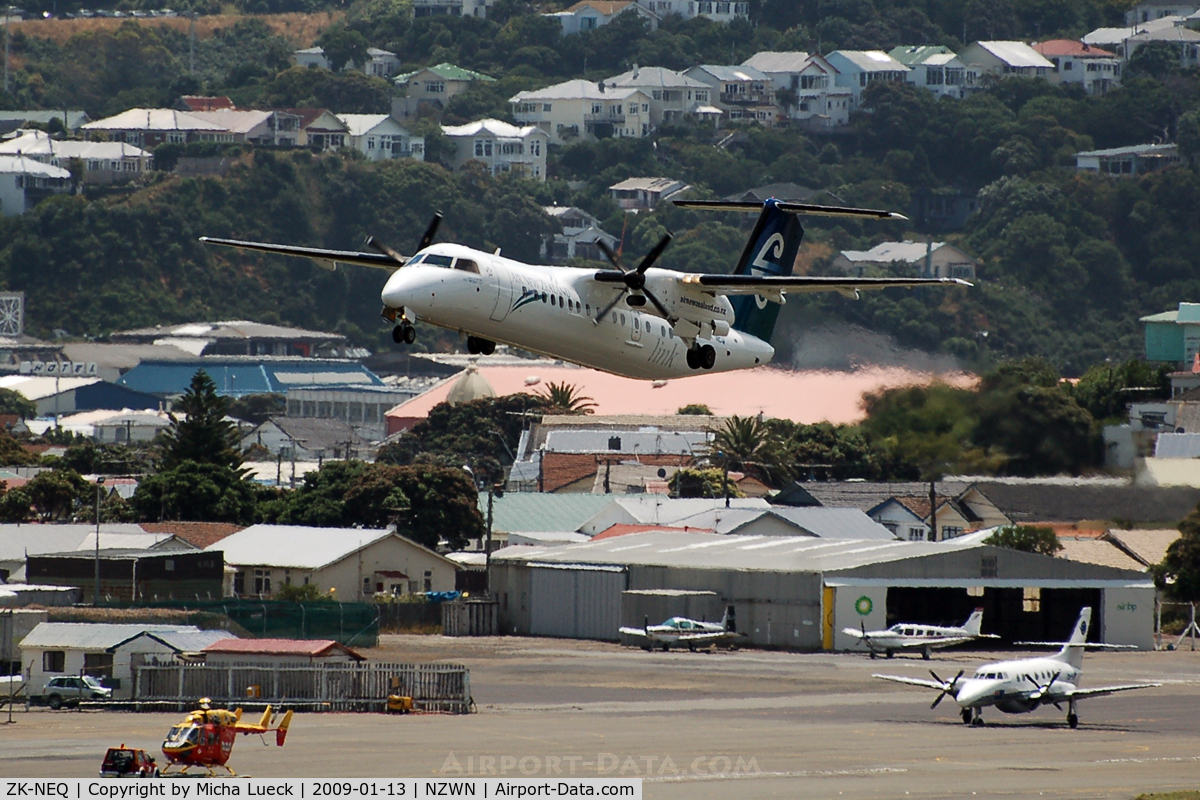 ZK-NEQ, 2007 De Havilland Canada DHC-8-311 Dash 8 C/N 636, At Wellington