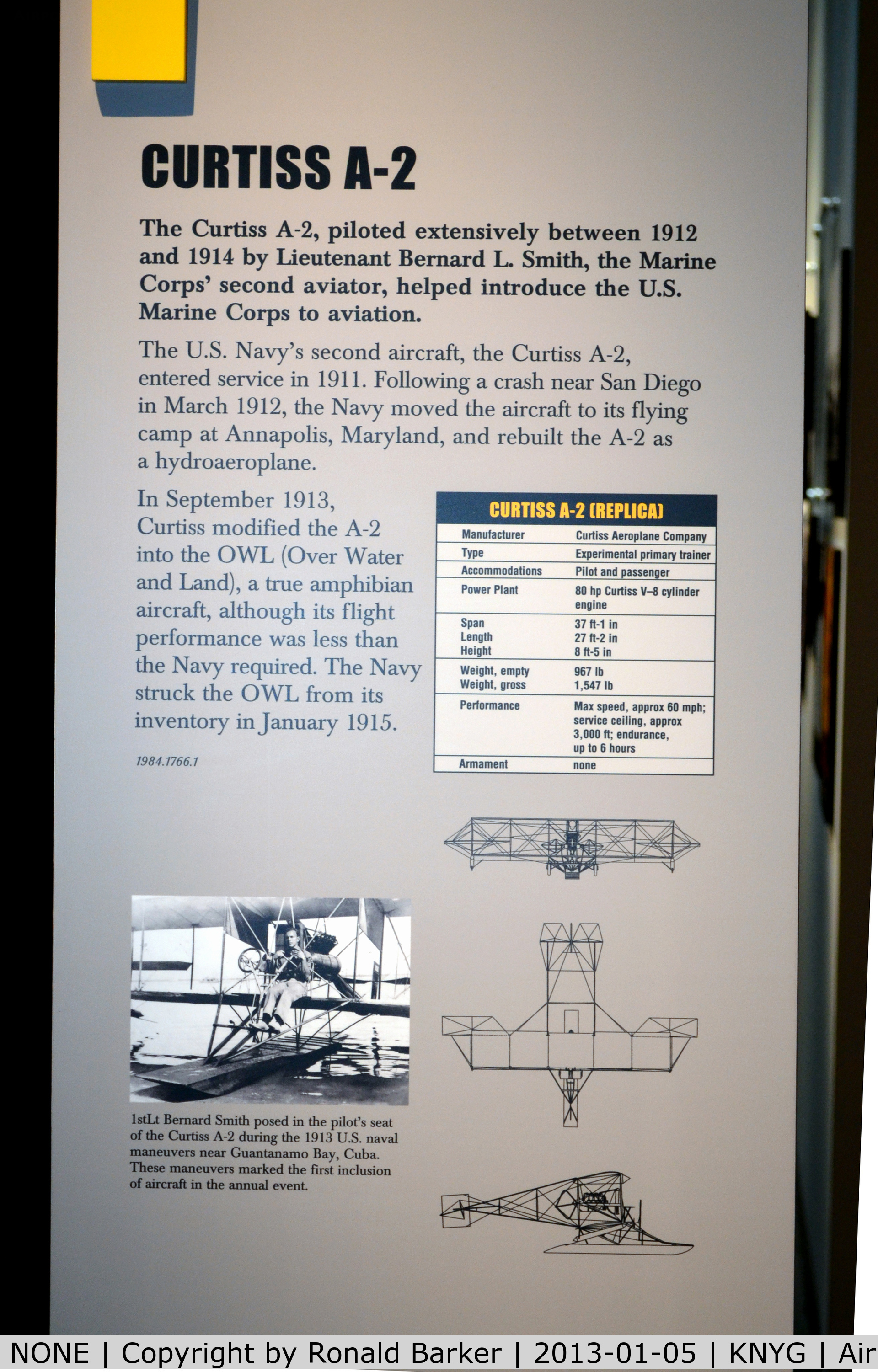 NONE, Curtiss A-2 (OWL) C/N None, A-2 USMC Museum