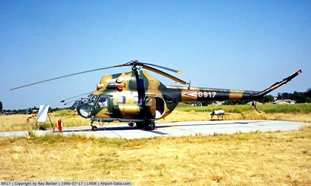 8917, 1984 Mil (PZL-Swidnik) Mi-2 C/N 518917104, Mil Mi-2 Hoplite [517809082] (Hungarian AF) Szolnok~HA 17/06/1996