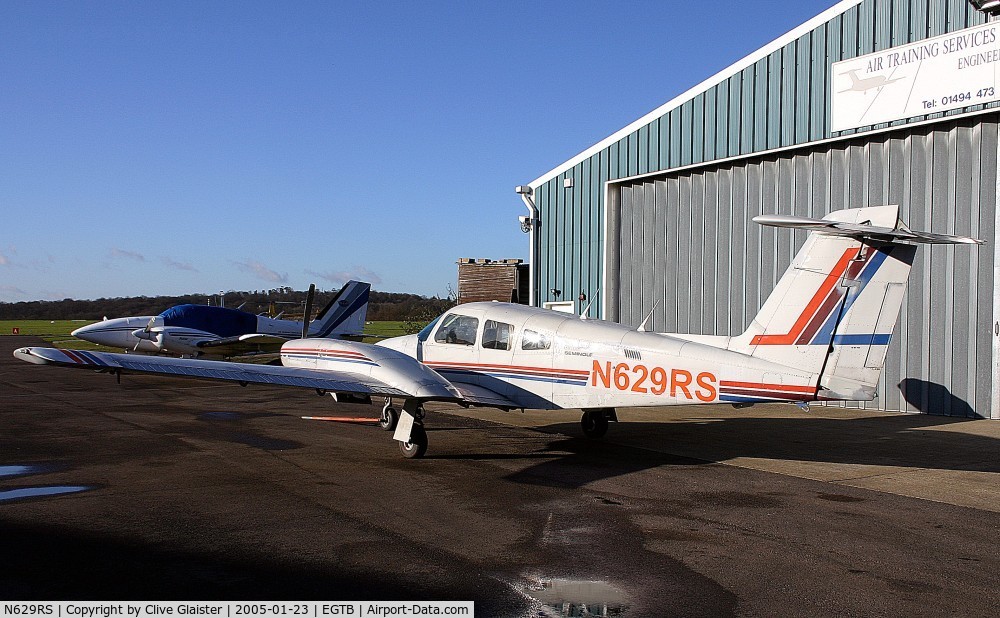N629RS, 1981 Piper PA-44-180T Turbo Seminole C/N 44-8207005, Ex: N8012U > G-BNUU > 4X-CCU > N629RS > (Netherlands) > N629RS > M-MUFC > 7T-*** - Originally owned to, MM & G Aviation in August 1987 as G-BNUU and currently with, 629 Aviation Ltd since June 2008 as M-MUFC. To 7T-*** February 2009.