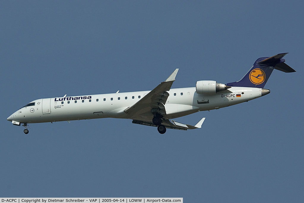 D-ACPC, 2001 Canadair CRJ-701ER (CL-600-2C10) Regional Jet C/N 10014, Lufthansa Cityline Regionaljet 700