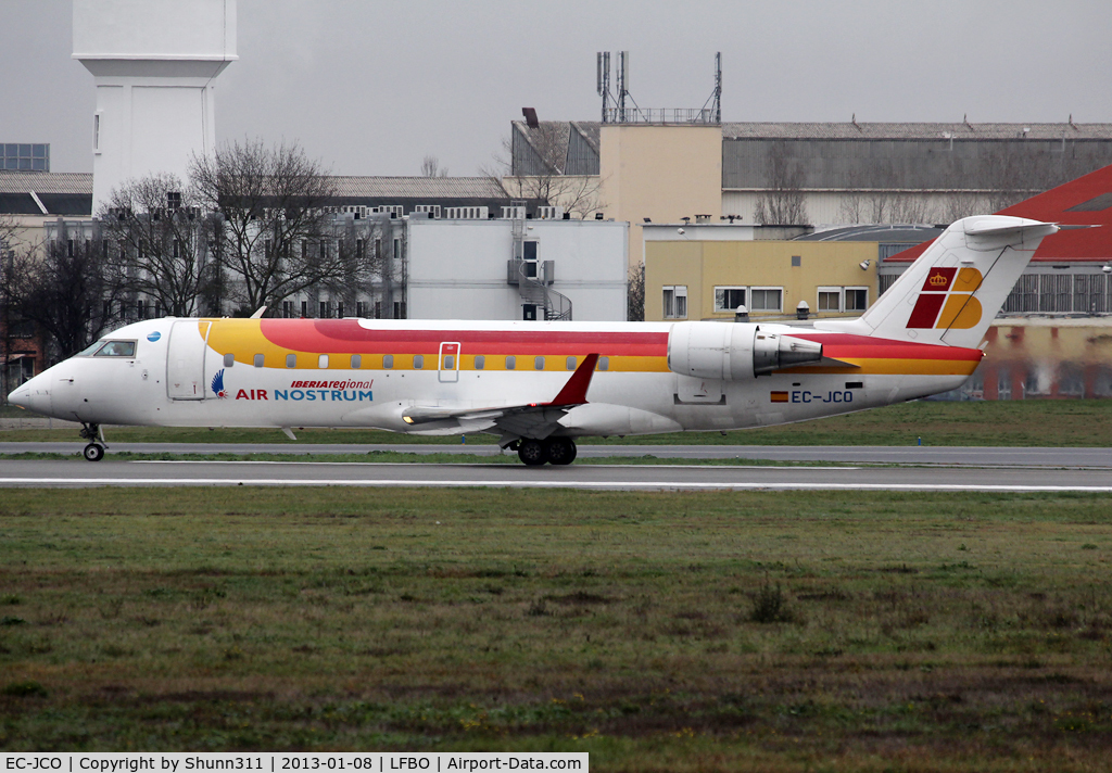 EC-JCO, 2004 Bombardier CRJ-200ER (CL-600-2B19) C/N 7984, Ready for take off rwy 32R without 'Communitat Valenciana' titles