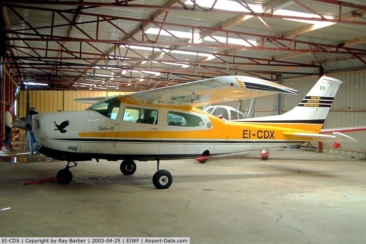 EI-CDX, 1970 Cessna 210K Centurion C/N 210-59329, Cessna 210K Centurion [210-59329] Waterford~EI 25/04/2003