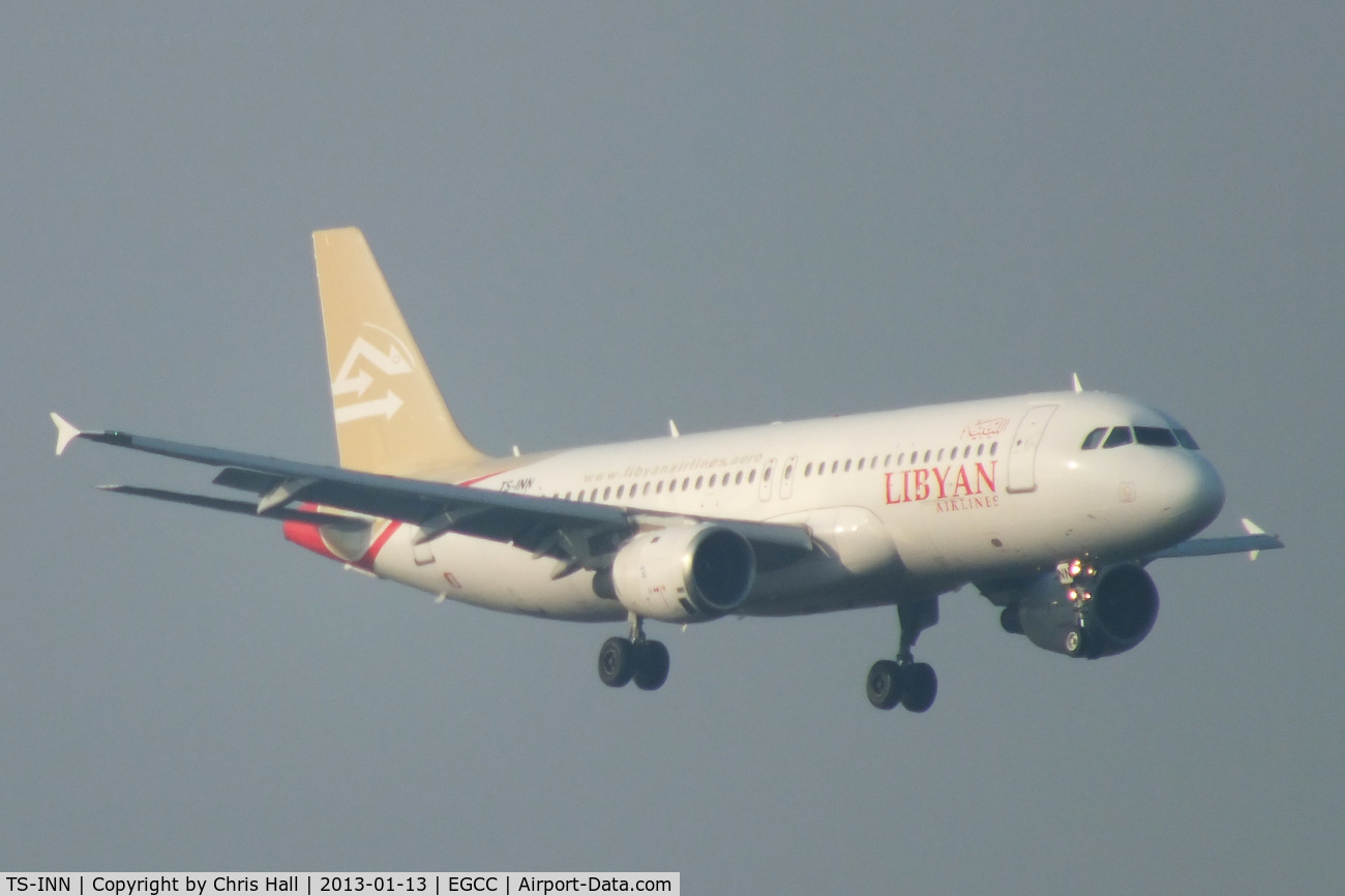 TS-INN, 1998 Airbus A320-212 C/N 793, Libyan Airlines leased from Nouvelair Tunisie