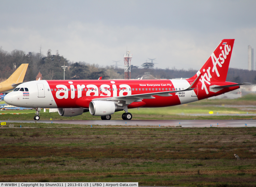F-WWBH, 2013 Airbus A320-216 C/N 5468, C/n 5468 - To be HS-BBC - First Thai AirAsia fitted with sharklets...