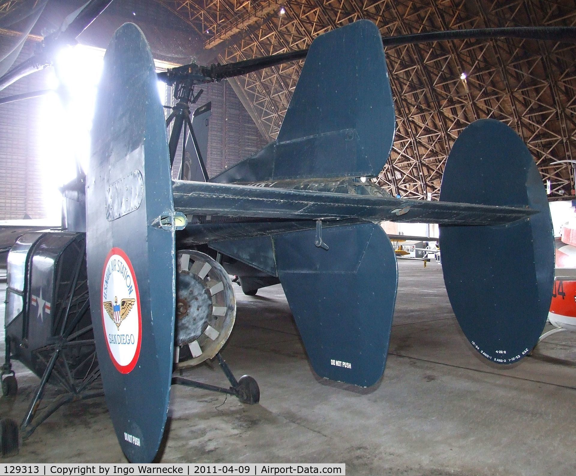 129313, Kaman HTK-1/TH-43A C/N 4-22, Kaman TH-43E (HTK-1) at the Tillamook Air Museum, Tillamook OR