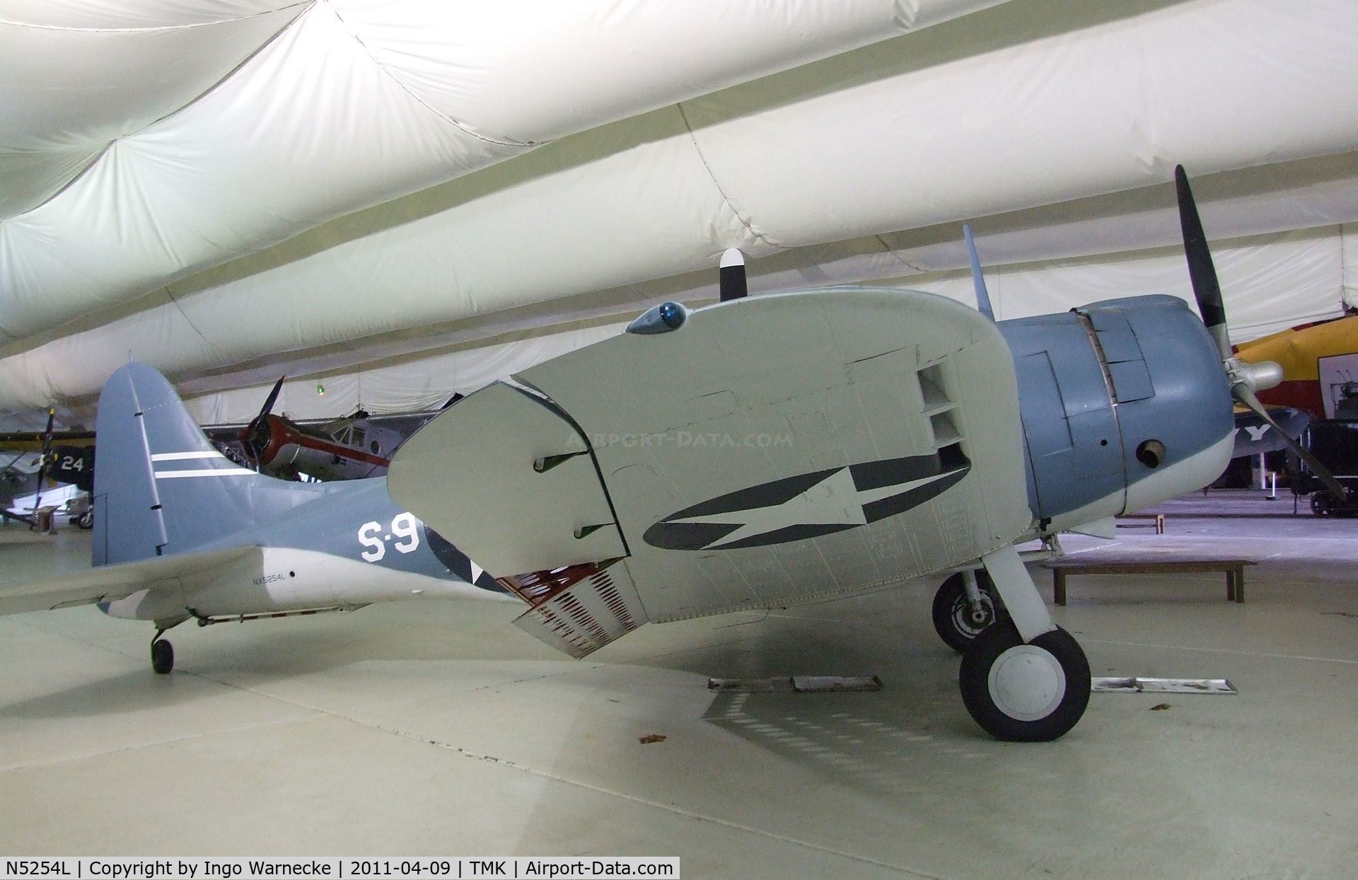 N5254L, 1942 Douglas A-24 C/N 42-60817, Douglas A-24 (representing a SBD Dauntless) at the Tillamook Air Museum, Tillamook OR