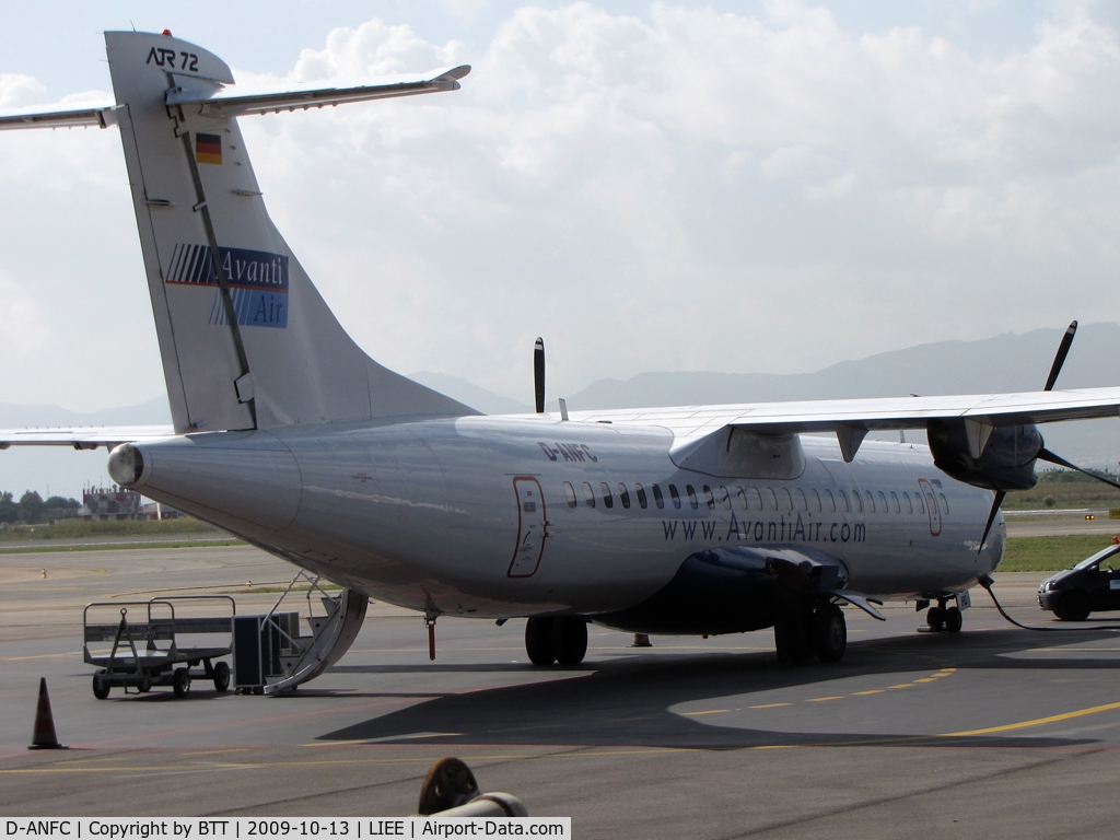 D-ANFC, 1991 ATR 72-202 C/N 237, Parked at general aviation area