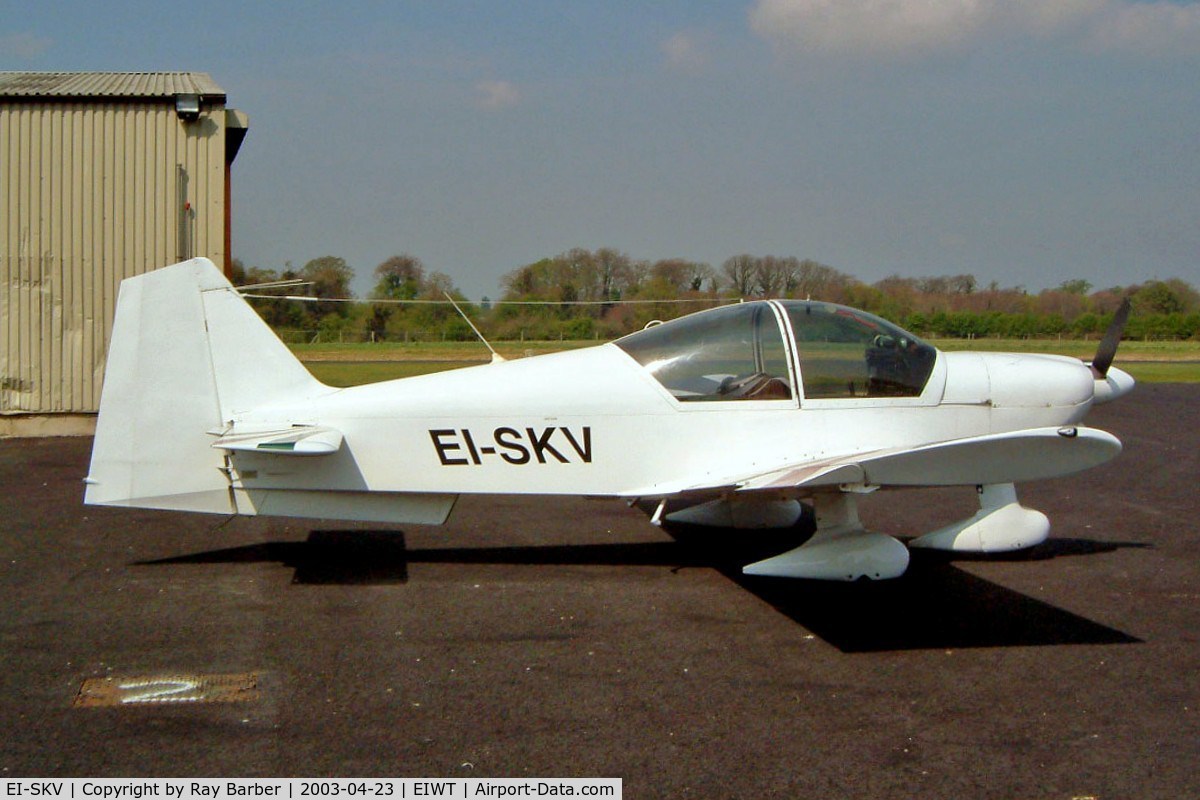 EI-SKV, Robin R-2160 Alpha Sport C/N 171, Robin R.2160D Alpha Sport [171] Weston~EI 23/04/2003. Noted in 2011 wrecked at Waterford~EI