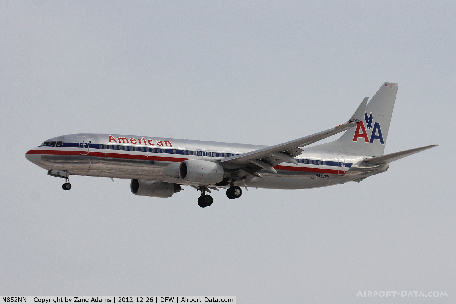 N852NN, 2010 Boeing 737-823 C/N 40581, American Airlines at DFW Airport.