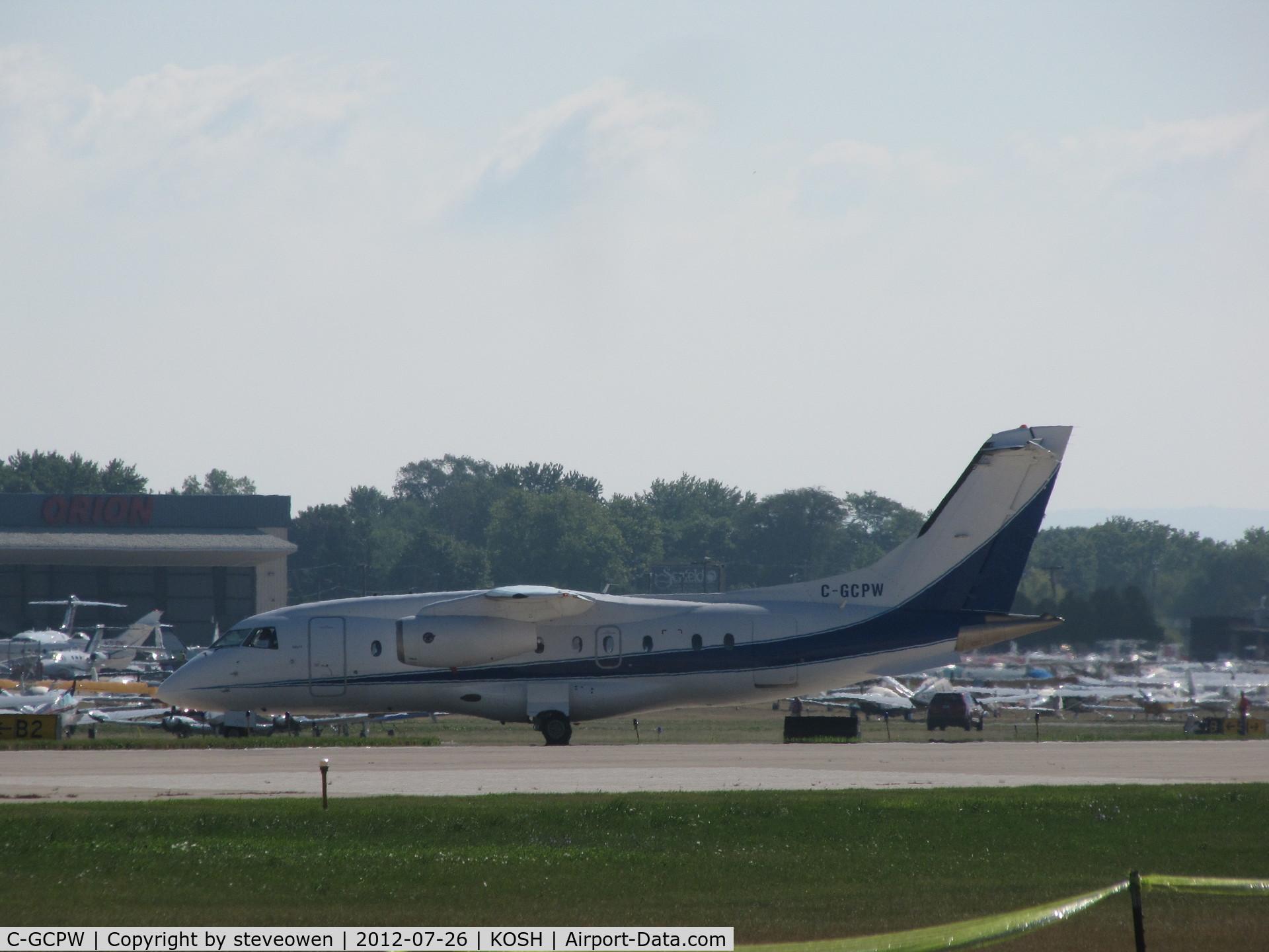 C-GCPW, 1999 Fairchild Dornier 328-300 328JET C/N 3129, arriving Oshkosh