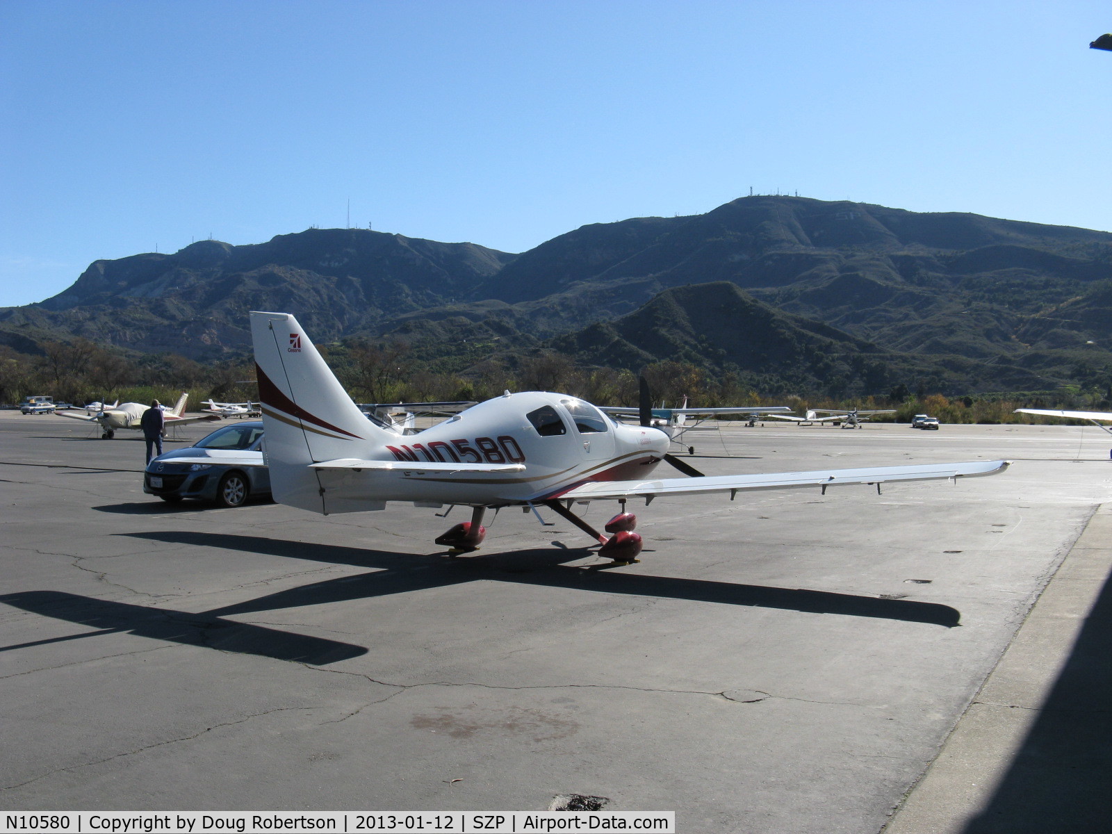 N10580, Cessna LC41-550FG C/N 411150, 2009 Cessna LC41-550FG as 400 CORVALIS, twin turbo-charged Continental TSIO-550-C with two intercoolers 310 Hp, tri-blade CS Hartzell scimitar prop