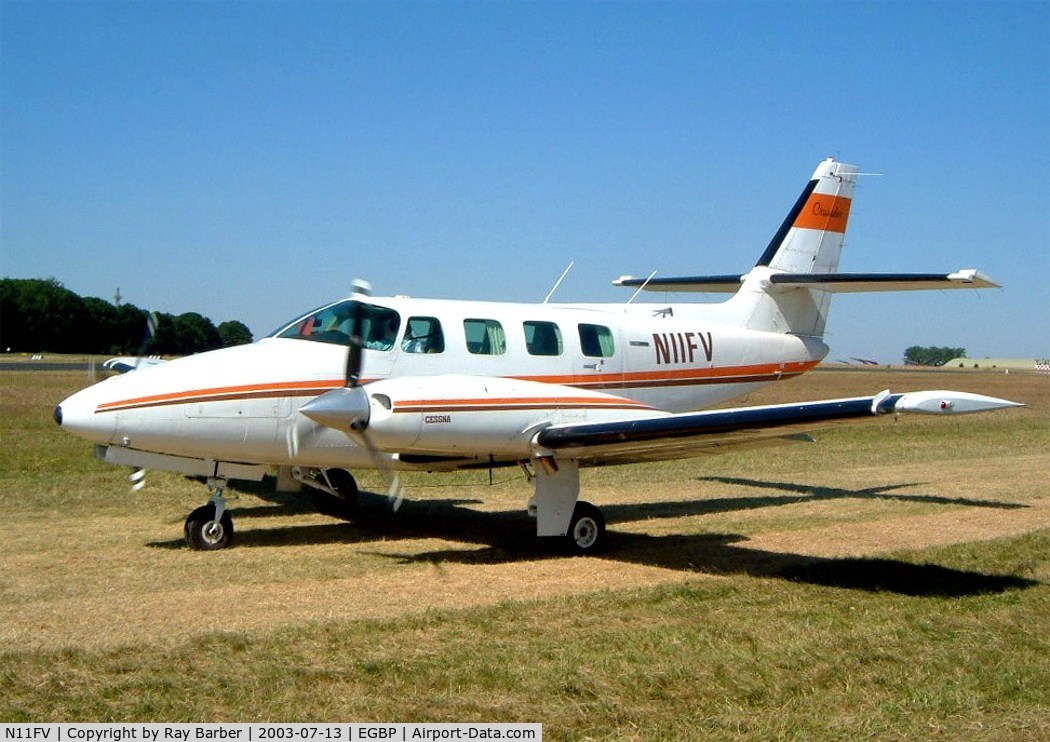 N11FV, 1982 Cessna T303 Crusader C/N T30300133, Cessna T.303 Crusader [T303-00133] Kemble~G 13/07/2003