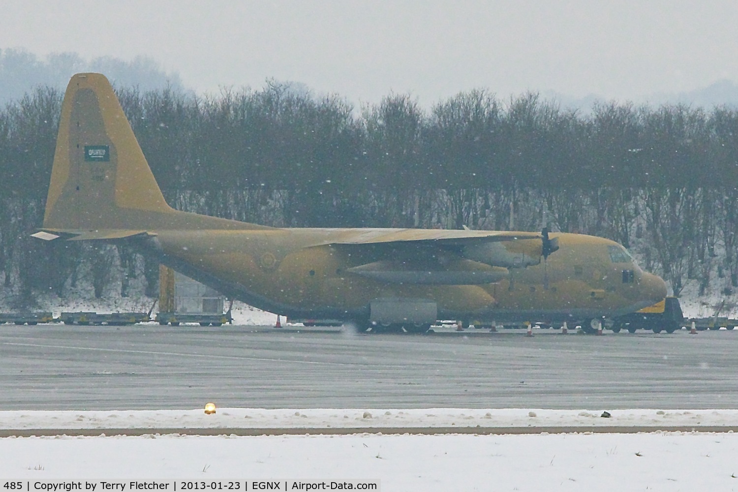 485, Lockheed VC-130H Hercules C/N 382-4845, Saudi Air Force Lockheed VC-130H Hercules, c/n: 382-4845 at East Midlands