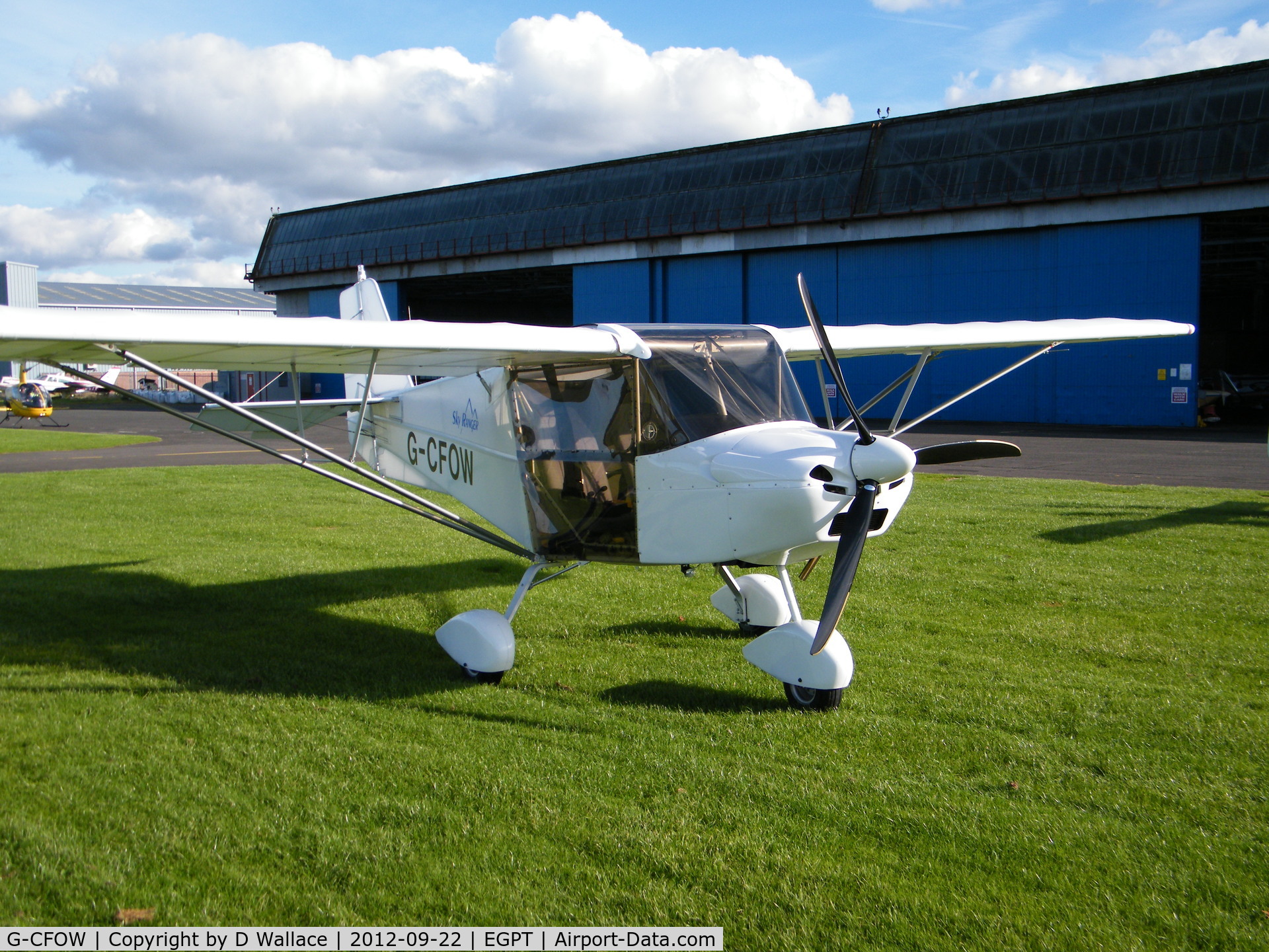 G-CFOW, 2008 Skyranger Swift 912S(1) C/N BMAA/HB/583, First flown in March 2012, G-CFOW had flown about 22 hrs when this was taken.