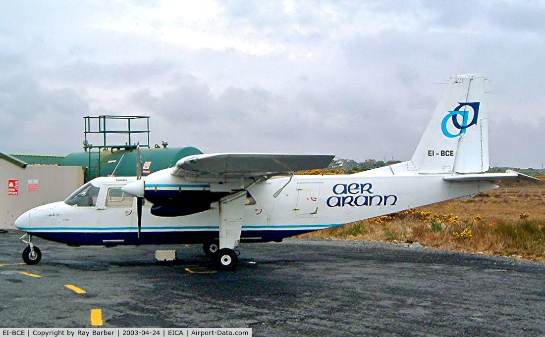 EI-BCE, 1976 Britten-Norman BN-2A-26 Islander C/N 519, Britten-Norman BN-2A-26 Islander [0519] (Aer Arann) Connemara-Inverin~EI 24/04/2003