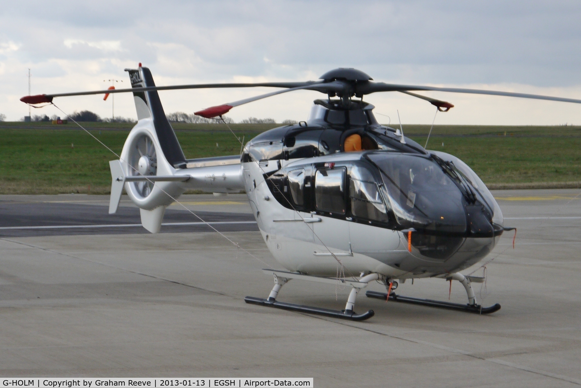 G-HOLM, 2007 Eurocopter EC-135T-2+ C/N 0574, Parked at Norwich.