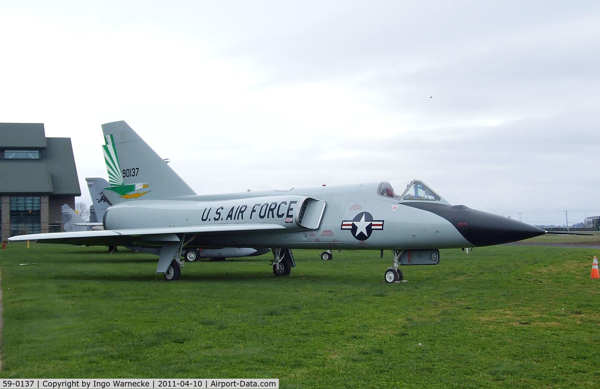 59-0137, 1959 Convair F-106A Delta Dart C/N 8-31-26, Convair F-106A Delta Dart at the Evergreen Aviation & Space Museum, McMinnville OR