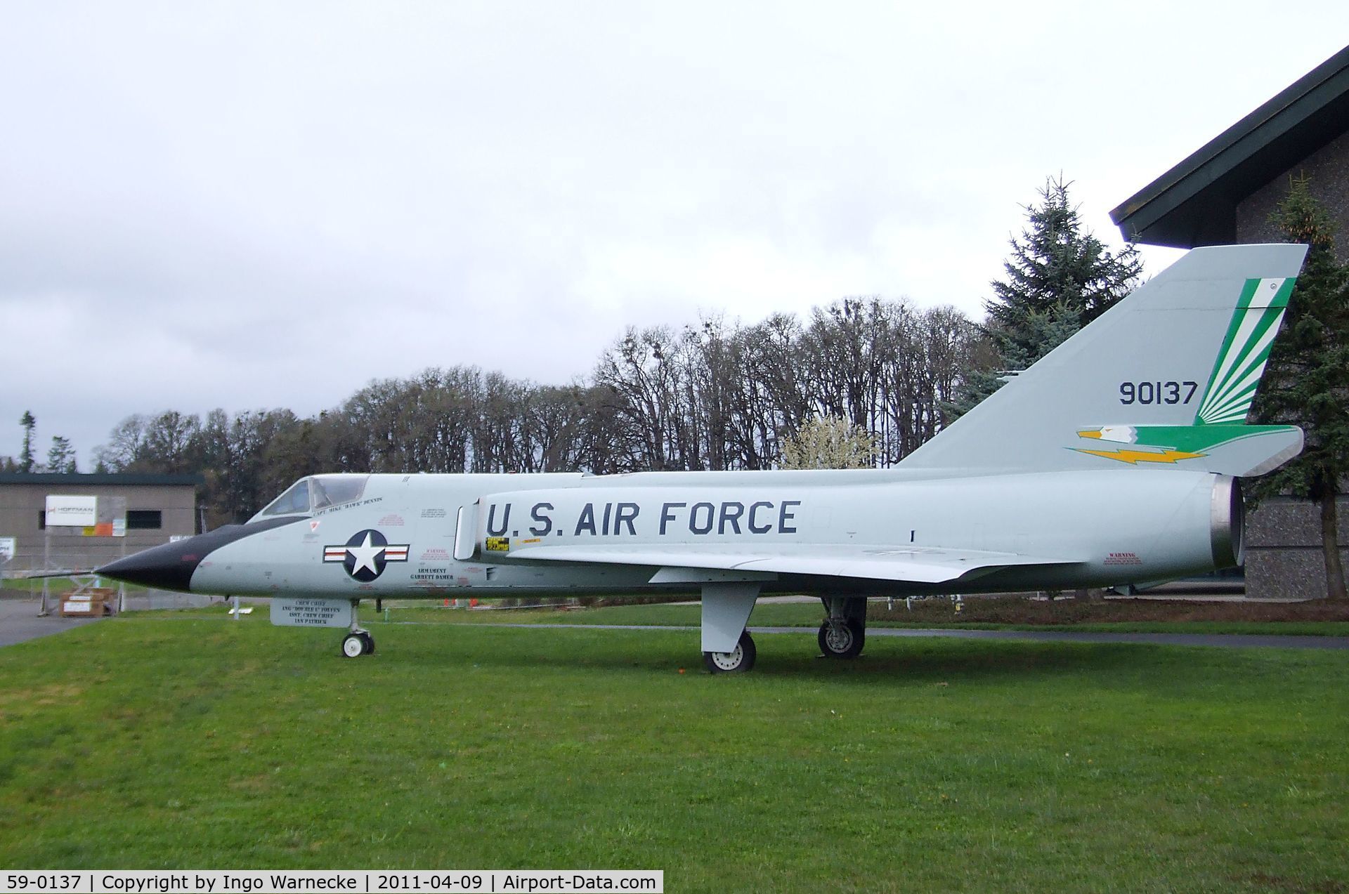 59-0137, 1959 Convair F-106A Delta Dart C/N 8-31-26, Convair F-106A Delta Dart at the Evergreen Aviation & Space Museum, McMinnville OR