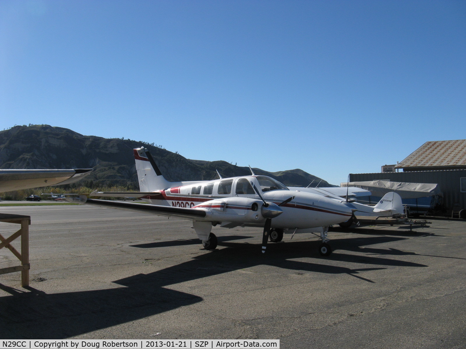 N29CC, 1977 Beech 58P Baron C/N TJ-117, 1977 Beech 58P BARON, two turbosupercharged Continental TSIO-520-LB1C 310 Hp each, pressurized, props back on