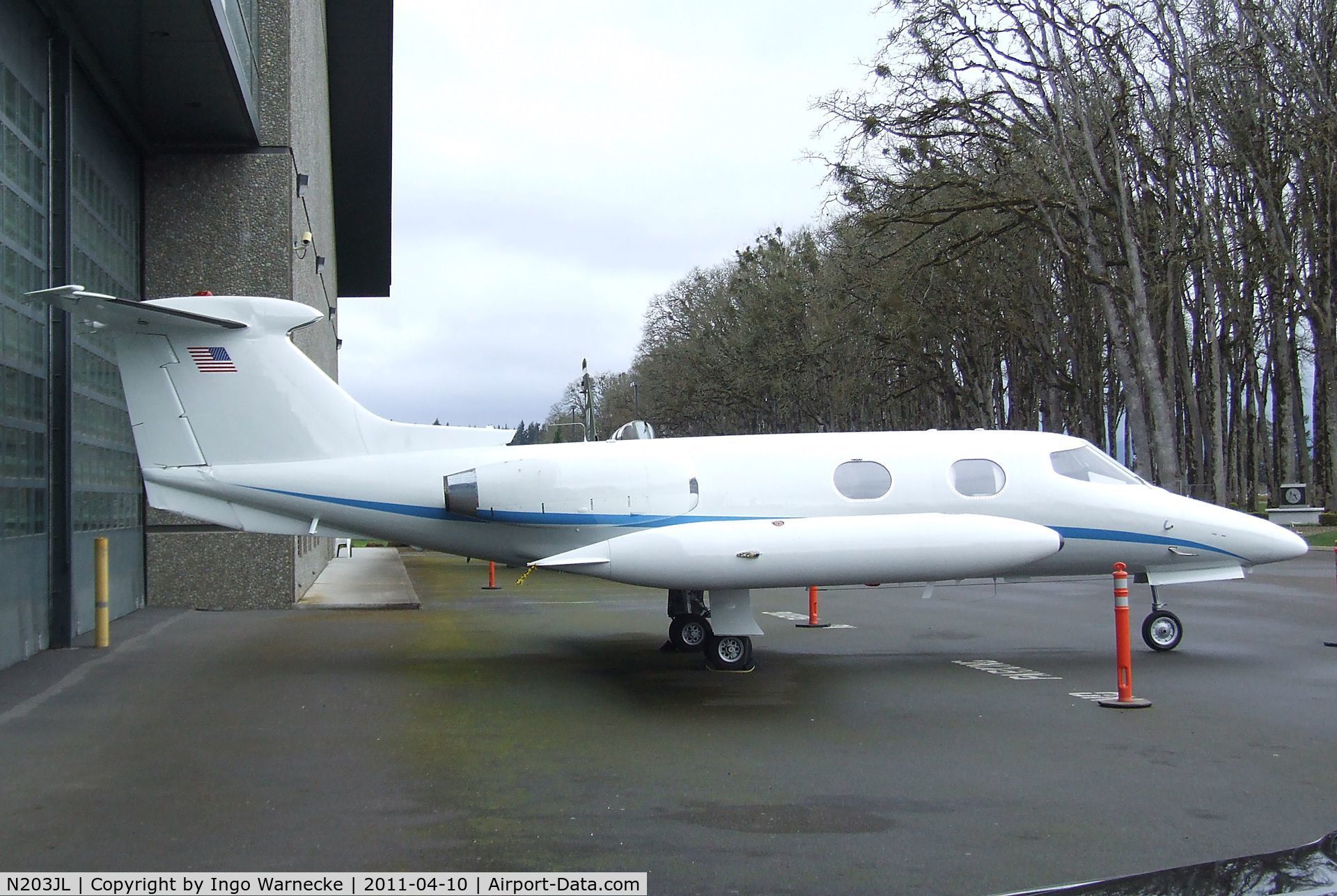 N203JL, 1969 Learjet 24B C/N 203, Lear Learjet 24B at the Evergreen Aviation & Space Museum, McMinnville OR