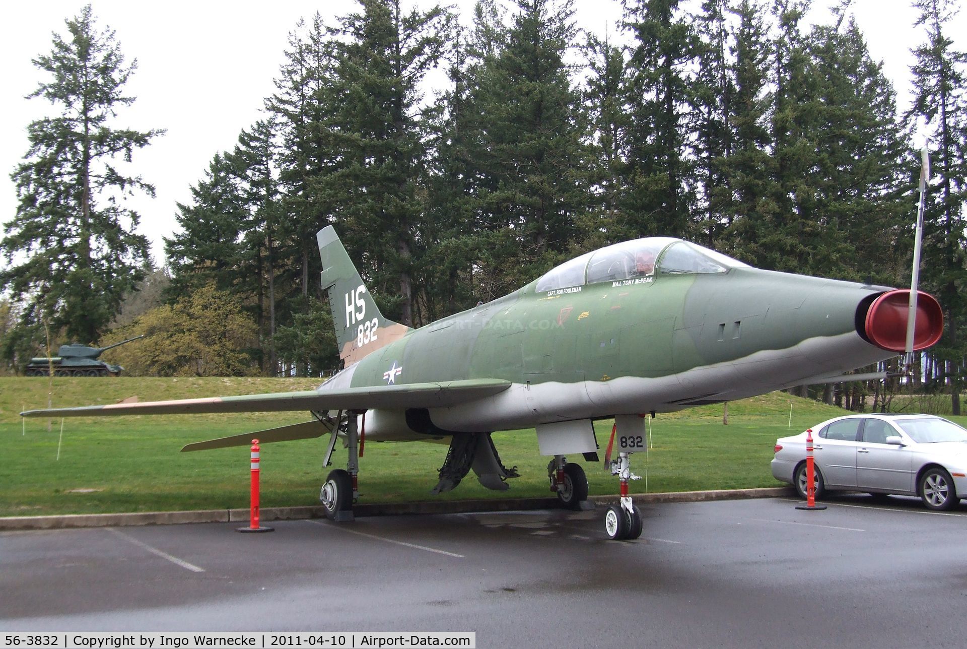 56-3832, 1956 North American QF-100F Super Sabre C/N 243-105, North American QF-100F Super Sabre at the Evergreen Aviation & Space Museum, McMinnville OR