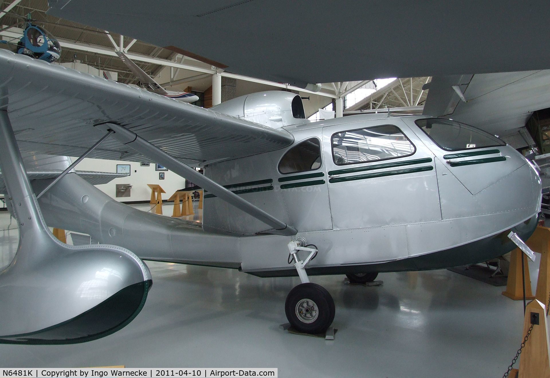 N6481K, 1947 Republic RC-3 Seabee C/N 736, Republic RC-3 Seabee at the Evergreen Aviation & Space Museum, McMinnville OR