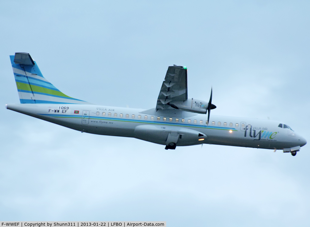 F-WWEF, 2013 ATR 72-600 C/N 1069, C/n 1069 - To be 8Q-VAS