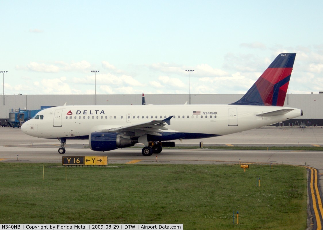 N340NB, 2002 Airbus A319-114 C/N 1714, Delta A319