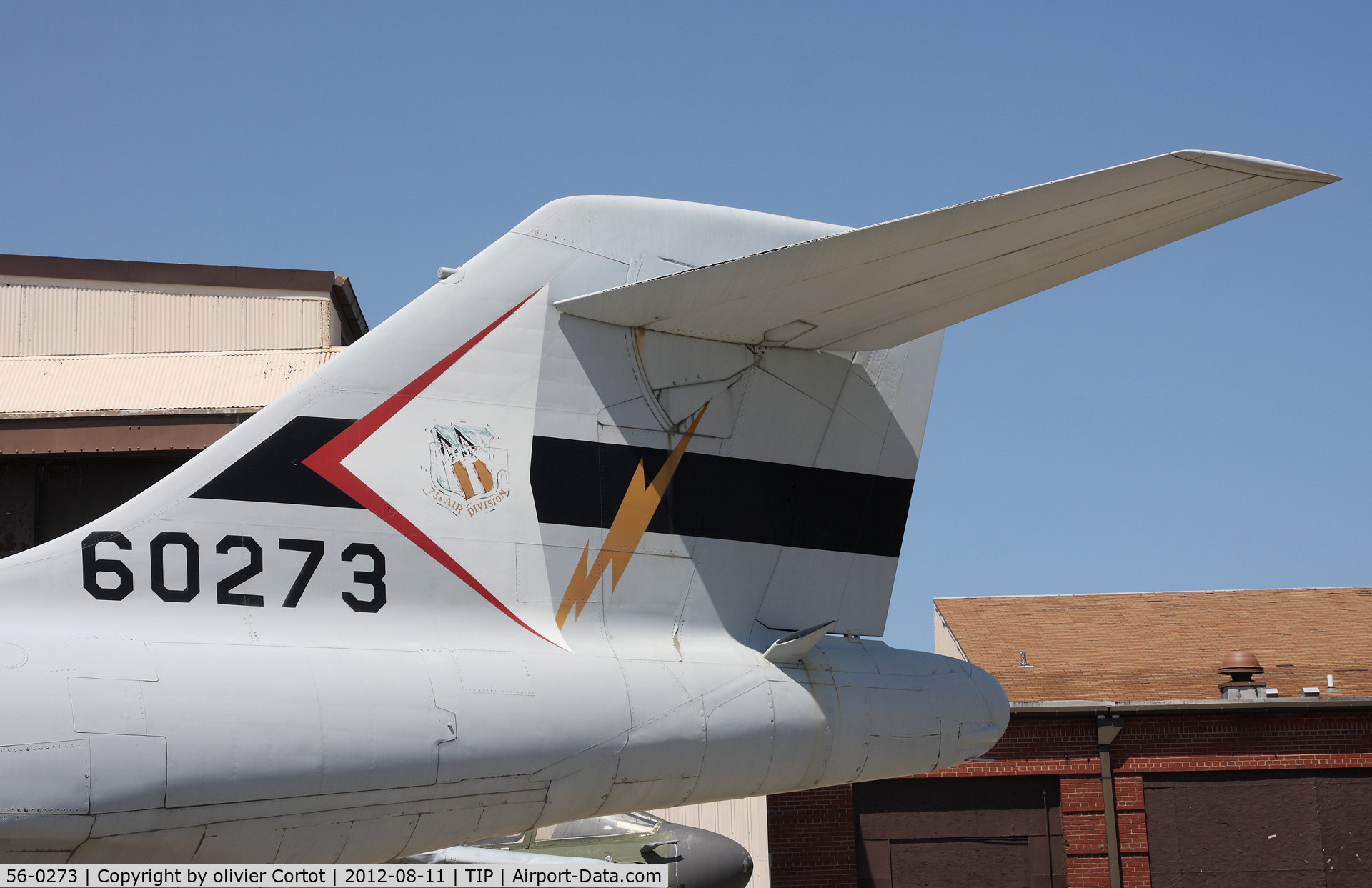 56-0273, 1956 McDonnell F-101B-70-MC Voodoo C/N 330, tail markings