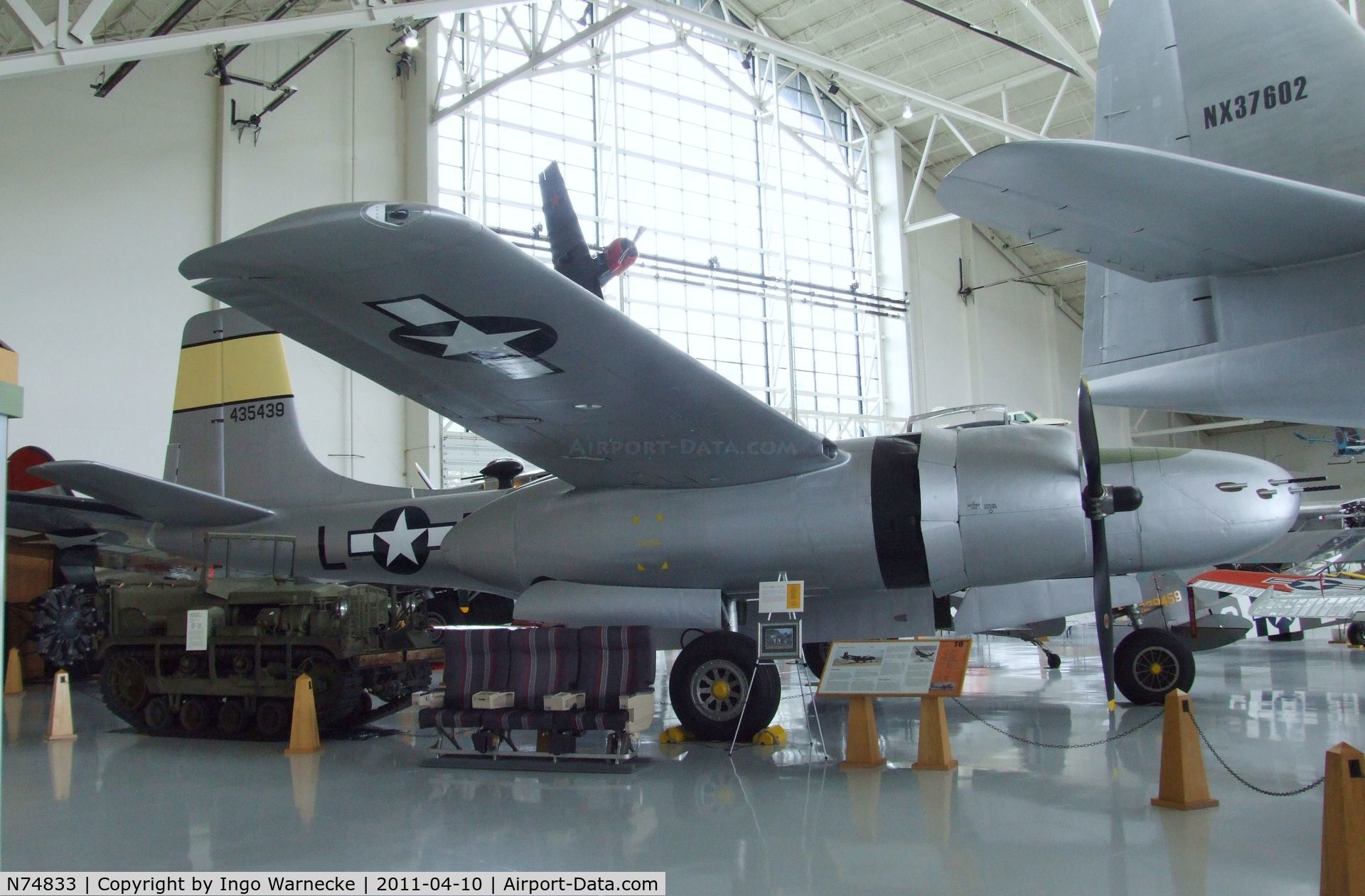 N74833, Douglas B-26B C/N 44-35439, Douglas A-26C Invader at the Evergreen Aviation & Space Museum, McMinnville OR