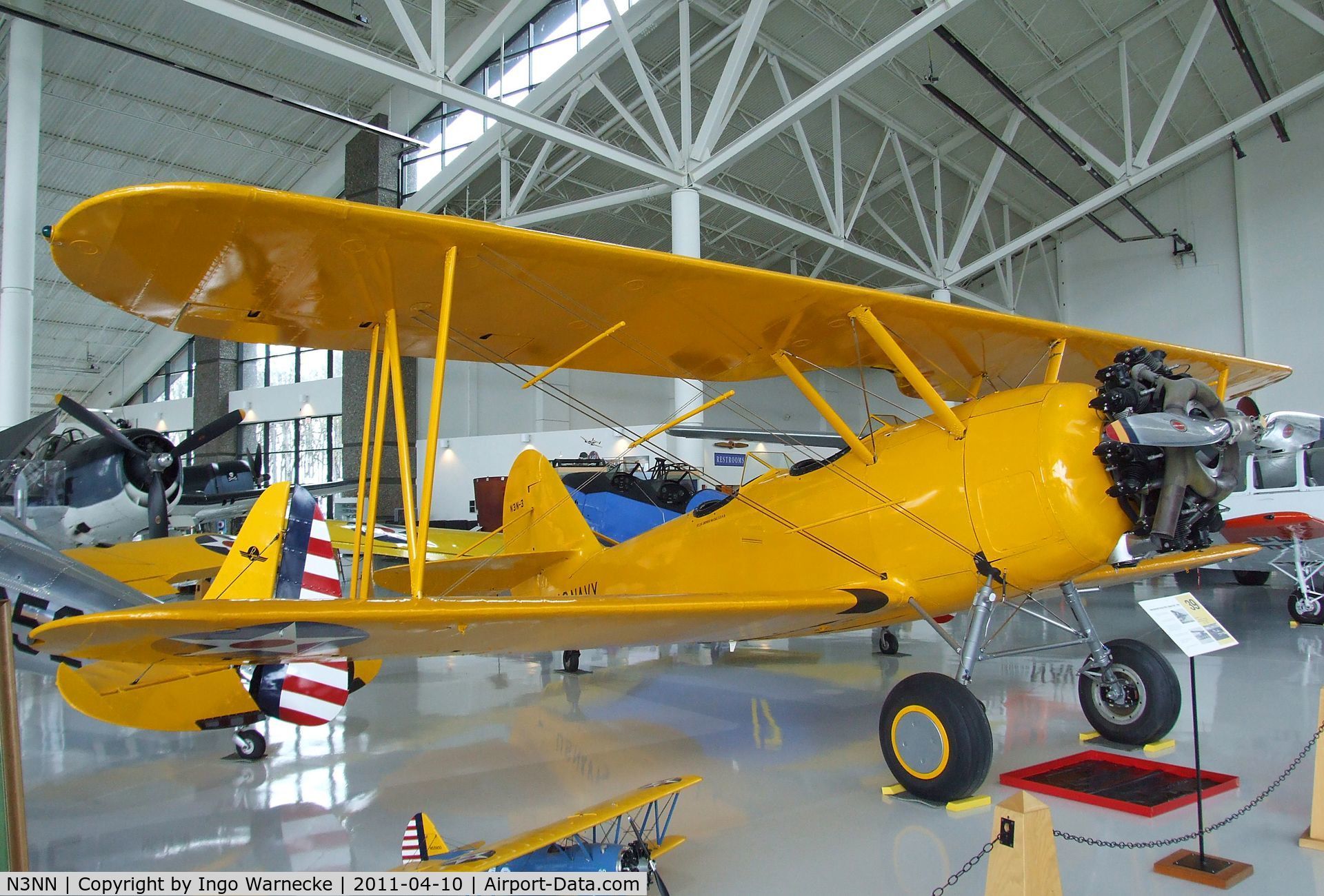 N3NN, 1941 Naval Aircraft Factory N3N-3 C/N 2831, Naval Aircraft Factory N3N-3 at the Evergreen Aviation & Space Museum, McMinnville OR
