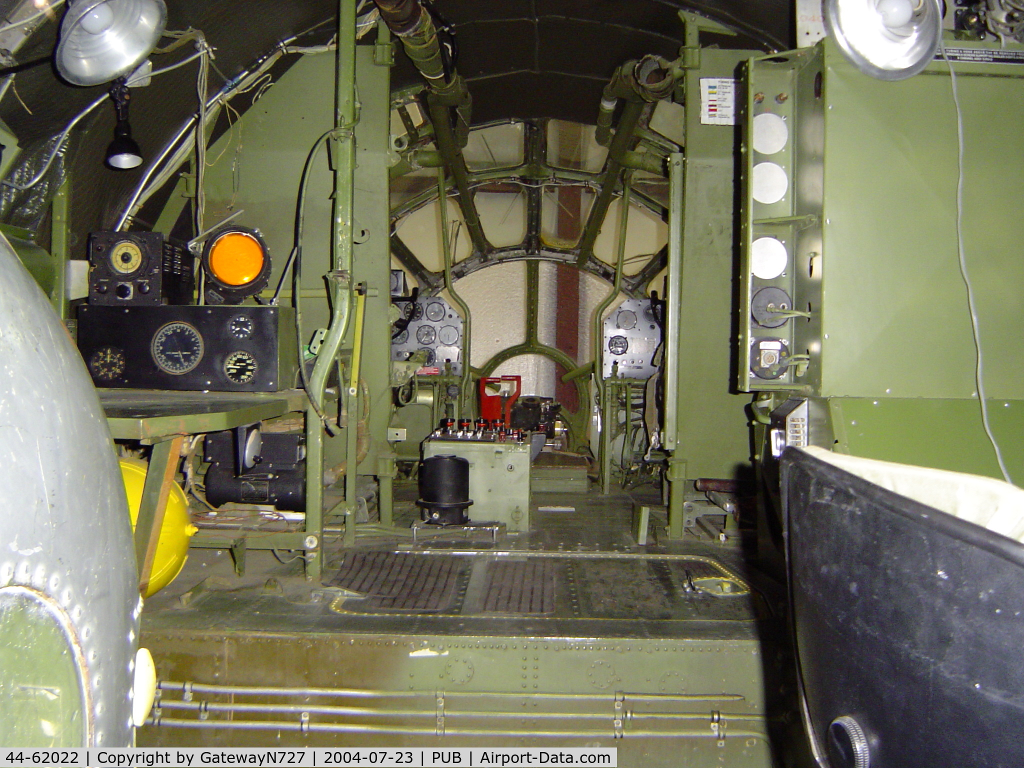 44-62022, Boeing B-29 Superfortess C/N 11499, Looking forward from the bomb bay.