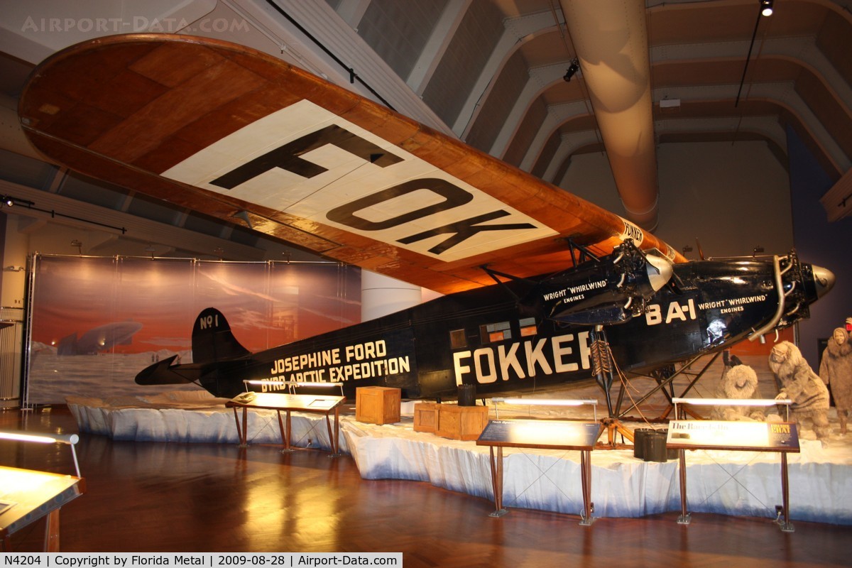N4204, Fokker F-VII (TRI-MOTOR) C/N 5208, Fokker F-VII Trimotor at Henry Ford Museum