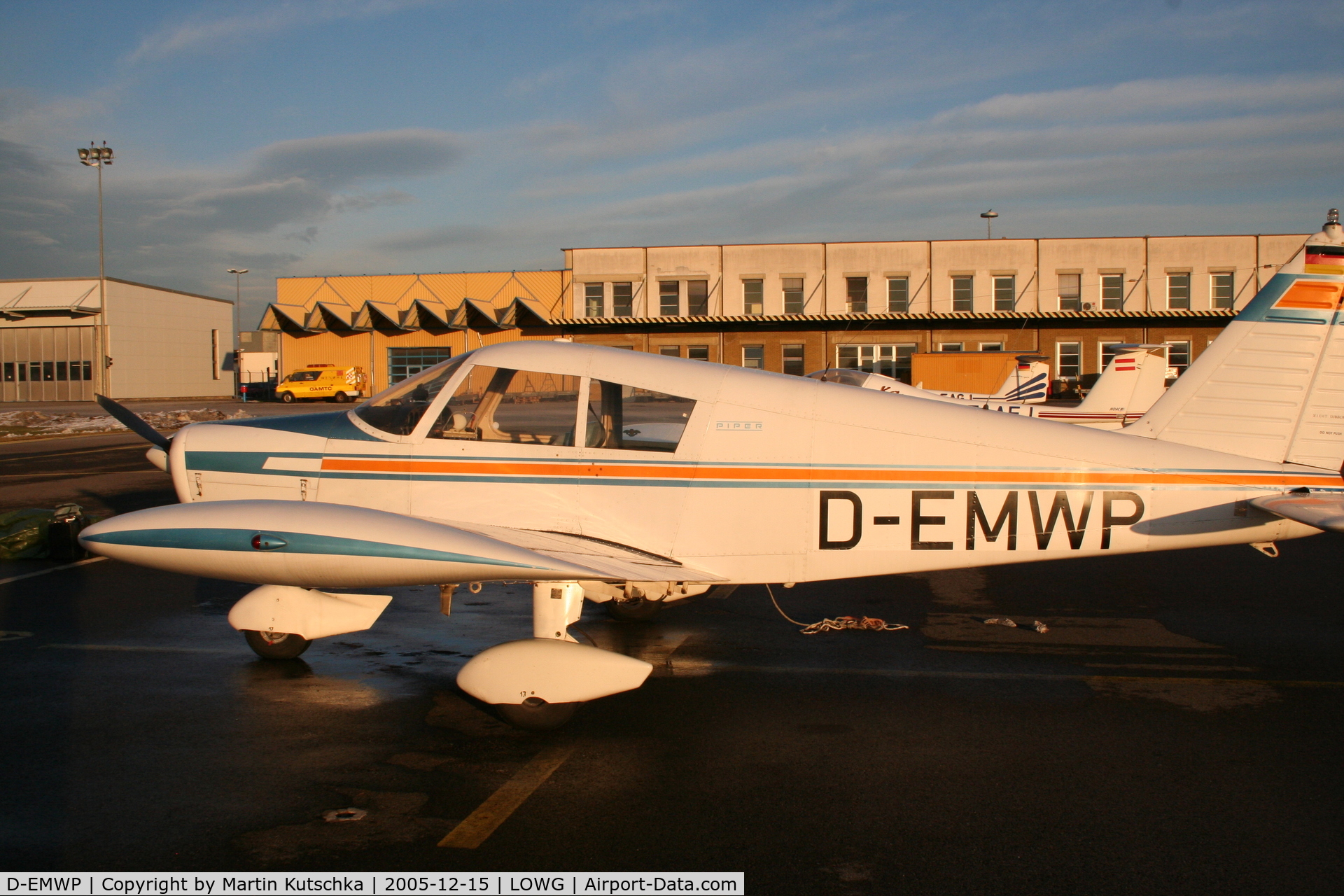 D-EMWP, Piper PA-28-140 Cherokee C C/N 28-26820, D-EMWP at Graz Airport