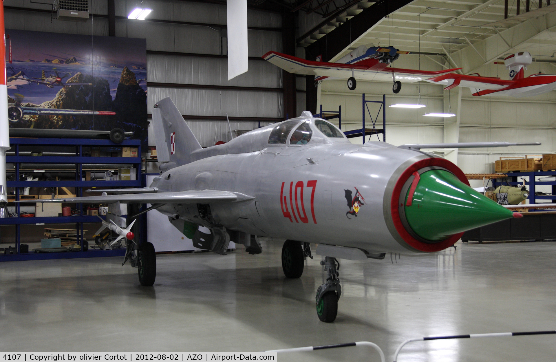 4107, Mikoyan-Gurevich MiG-21PFM C/N 94A4107, Air Zoo collection