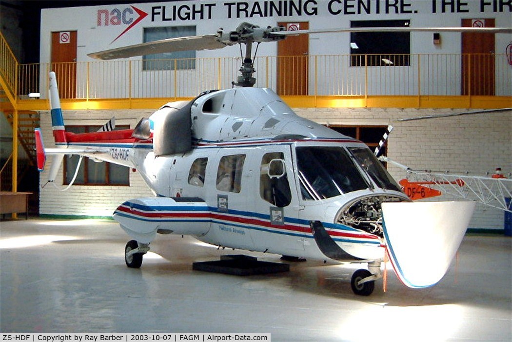 ZS-HDF, 1988 Bell 222B C/N 47155, Bell 222B [47155] Rand~ZS 07/10/2003