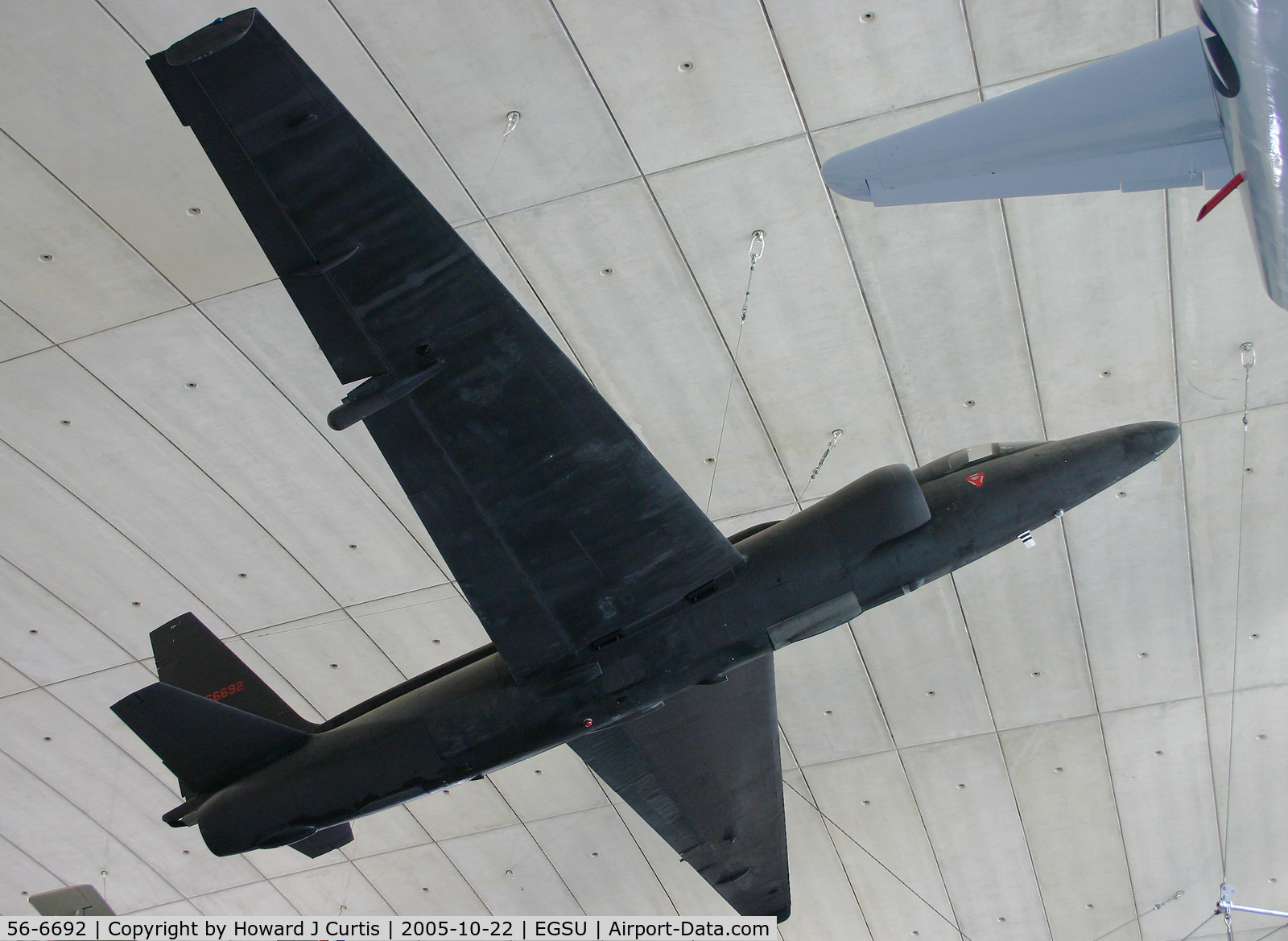 56-6692, Lockheed U-2CT C/N 359, Hanging from the ceiling of the American Air Museum.