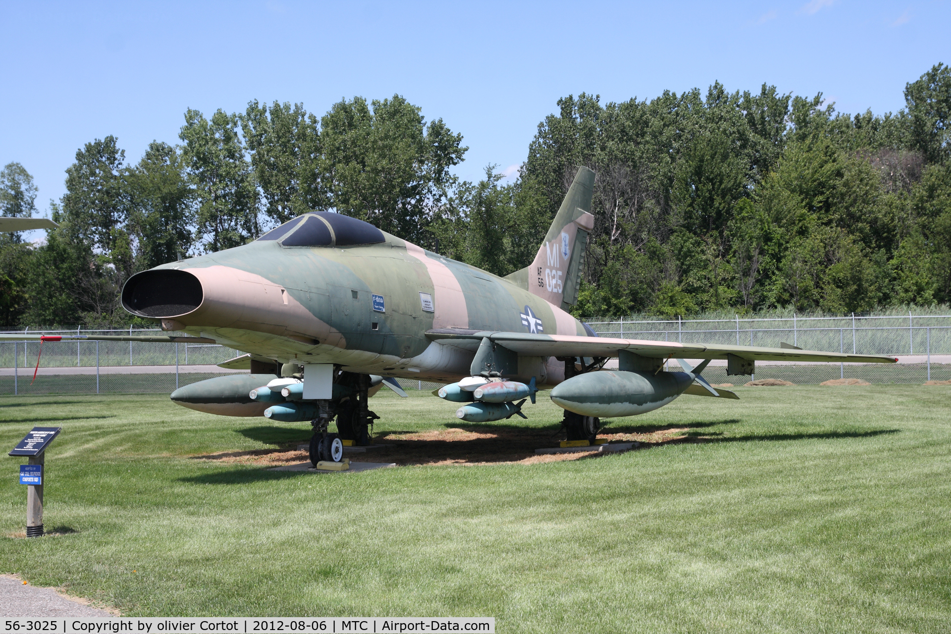 56-3025, 1956 North American F-100D Super Sabre C/N 235-123, Selfridge air museum