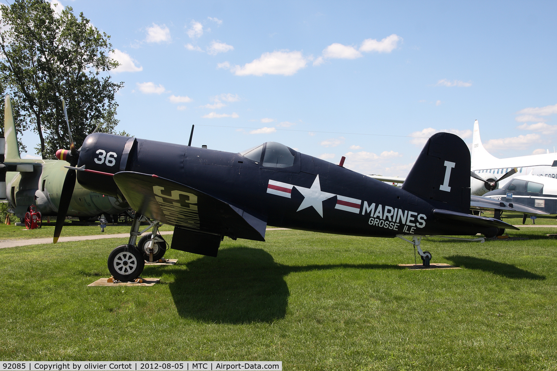 92085, Goodyear FG-1D Corsair C/N 3346, Selfridge air museum