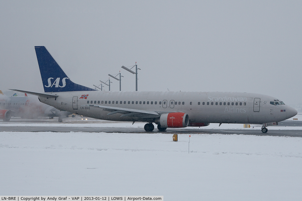 LN-BRE, 1990 Boeing 737-405 C/N 24643, Scandinavian Airlines 737-400