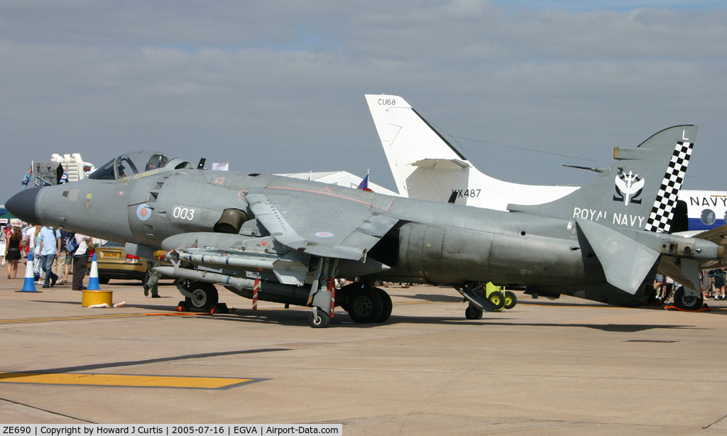 ZE690, British Aerospace Sea Harrier F/A.2 C/N B49/P12, Coded 003-L.