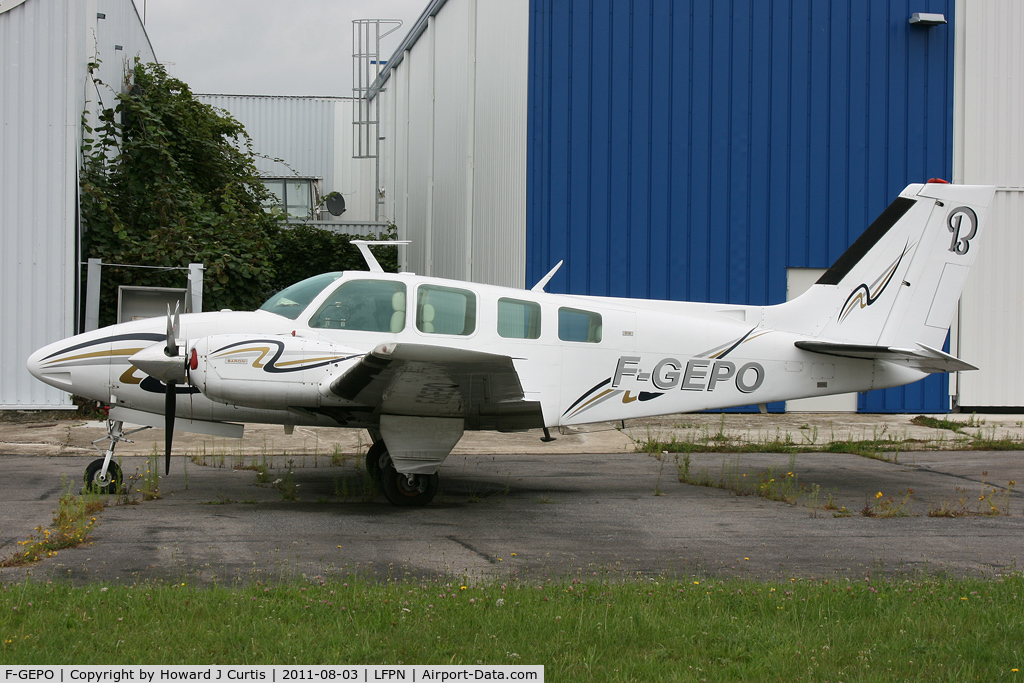 F-GEPO, 1970 Beech 58 Baron C/N TH-112, Privately owned.