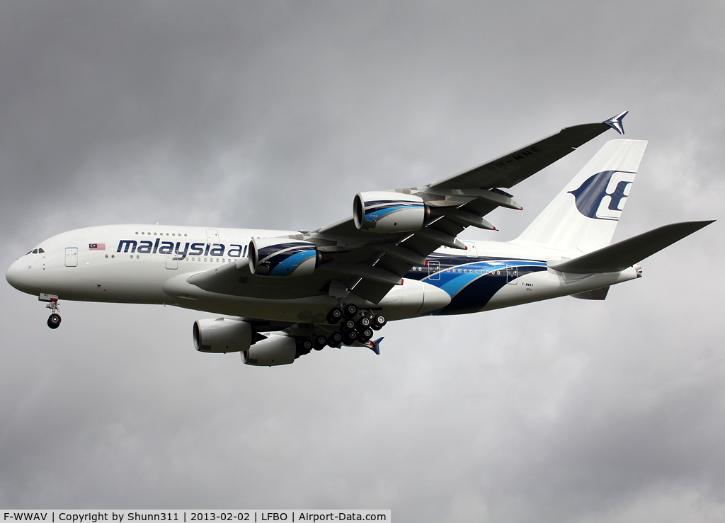 F-WWAV, 2012 Airbus A380-841 C/N 094, C/n 0094 - To be 9M-MNE